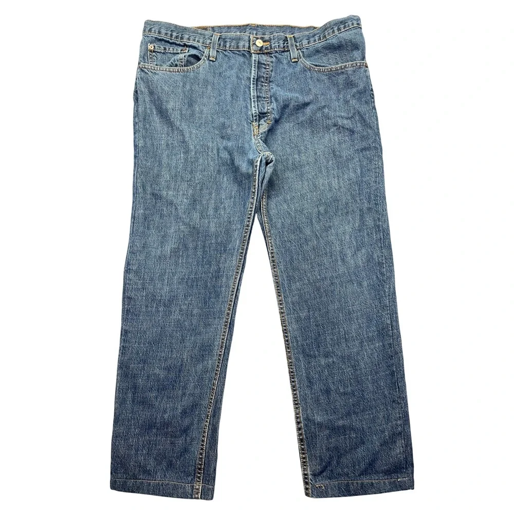 VTG Levi's 501 Button Fly Jeans Straight Leg Denim Classic Fits 39